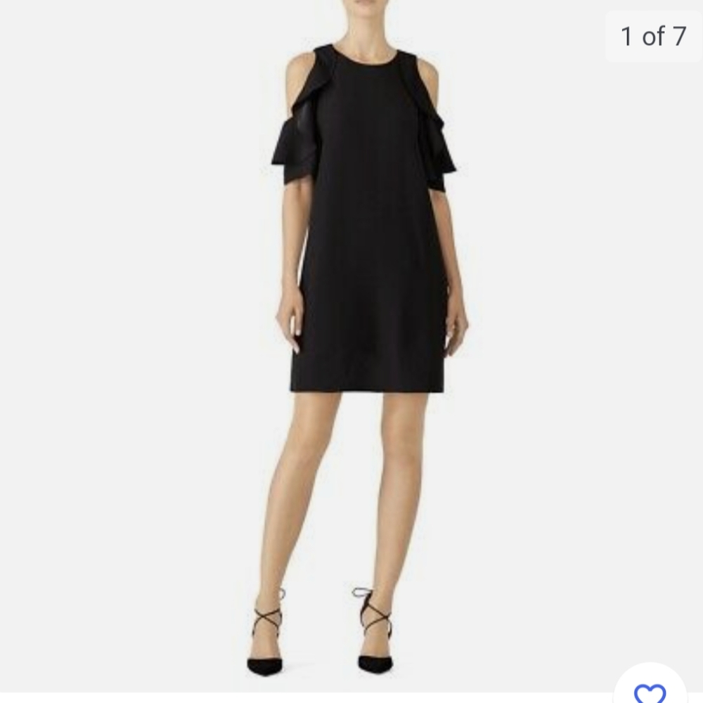 Kate Spade Cold Shoulder Ruffle Sleeve Shift Dress